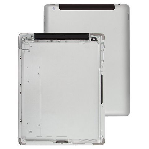 Задняя панель корпуса для Apple iPad 4, серебристая, версия 3G 