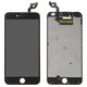 Дисплей для iPhone 6S Plus, черный, с рамкой, Оригинал (переклеено стекло)