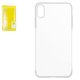 Чохол Baseus для iPhone XS Max, білий, прозорий, пластик, #WIAPIPH65-DW02