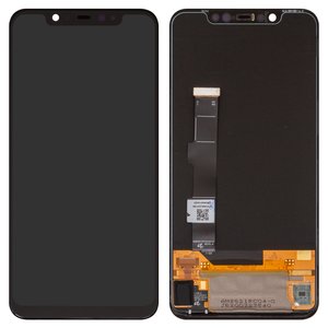Дисплей для Xiaomi Mi 8, чорний, без рамки, High Copy, OLED , M1803E1A