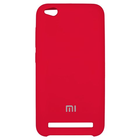 Чехол для Xiaomi Redmi 5A, красный, Original Soft Case, силикон, red 14 , MCG3B, MCI3B