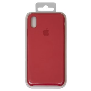 Чехол для iPhone XS Max, красный, Original Soft Case, силикон, camellia 25 