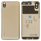 Задня панель корпуса для Xiaomi Redmi 7A, золотиста, з боковою кнопкою, MZB7995IN, M1903C3EG, M1903C3EH, M1903C3EI