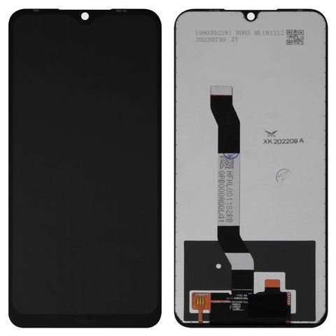 Дисплей для Xiaomi Redmi Note 8, черный, Лого Redmi, без рамки, Сopy, In Cell, M1908C3JH, M1908C3JG, M1908C3JI