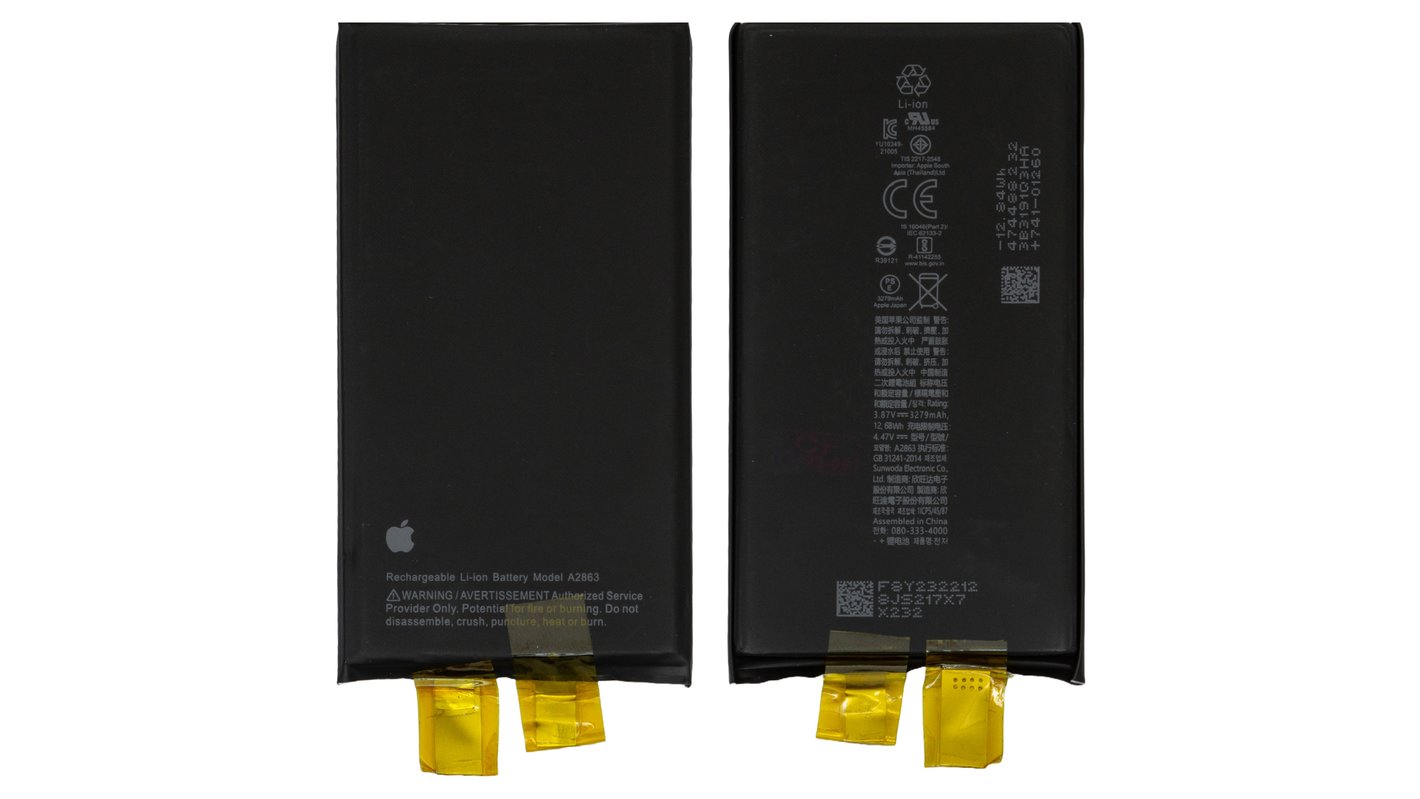 Аккумулятор для iPhone 14, Li-ion, 3,87 B, 3279 мАч, без