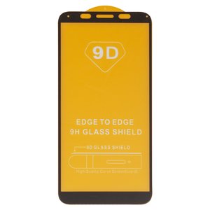 Защитное стекло для Xiaomi Redmi 6, Redmi 6A, совместимо с чехлом, Full Glue, без упаковки , черный, cлой клея нанесен по всей поверхности