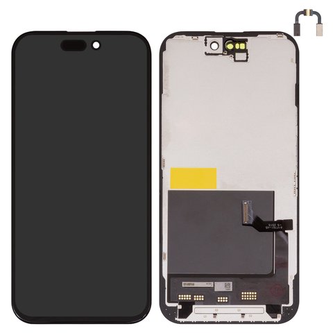 Дисплей для iPhone 15, черный, с рамкой, Copy, TFT , JK