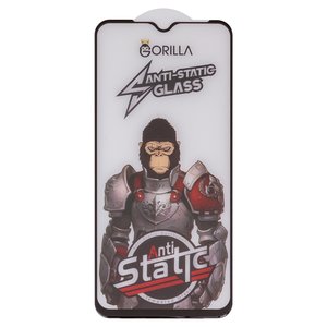 Защитное стекло Gorilla для Samsung A022F Galaxy A02, A025F DS Galaxy A02s, A032 Galaxy A03 Core, A037 Galaxy A03s, A125F Galaxy A12, A207 Galaxy A20s, M025 Galaxy M02s, M127 Galaxy M12, совместимо с чехлом, Full Glue, Anti Static, черный