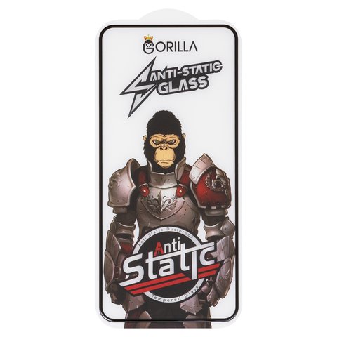Защитное стекло Gorilla для Google Pixel 5, совместимо с чехлом, Full Glue, Anti Static, черный