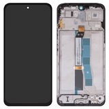 Дисплей для Xiaomi Poco M7 4G, Redmi 15 4G, чорний, з рамкою, Original (PRC), 165mm, global version