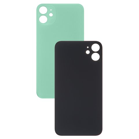 Panel trasero de carcasa puede usarse con iPhone 11, verde, no es necesario desmontar la cámara, AAA, big hole