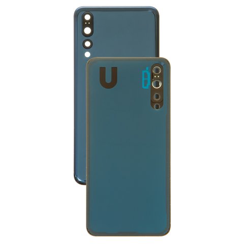 Задняя панель корпуса для Huawei P20 Pro, синяя, со стеклом камеры