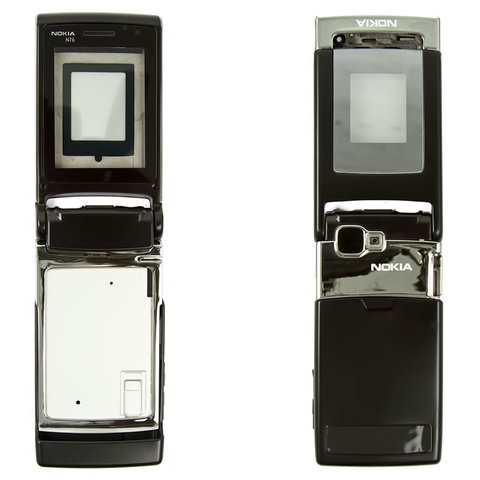 Housing compatible with Nokia N76, High Copy, black 