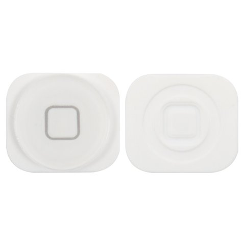 Plastic for HOME Button compatible with Apple iPhone 5, white 