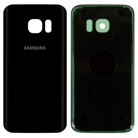 Housing Back Cover compatible with Samsung G930F Galaxy S7, black, Original PRC  