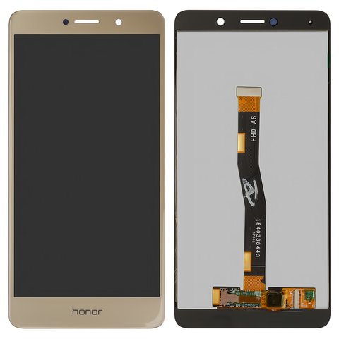 Дисплей для Huawei GR5 2017 , Honor 6X, Mate 9 Lite, золотистый, лого Honor, без рамки, High Copy, BL L23 BLN L21