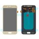 Дисплей для Samsung J250 Galaxy J2 (2018), J250 Galaxy J2 Pro (2018), золотистый, без рамки, Оригинал (переклеено стекло)