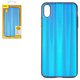 Case Baseus compatible with iPhone XS Max, (dark blue, with iridescent color, matt, plastic) #WIAPIPH65-JG03