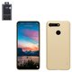 Case Nillkin Super Frosted Shield compatible with Huawei Honor V20, (golden, with support, matt, plastic) #6902048171152