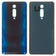 Housing Back Cover compatible with Xiaomi Mi 9T, Mi 9T Pro, (dark blue, Logo Mi, M1903F10G)