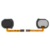 Flat Cable compatible with Samsung A205F/DS Galaxy A20, (for fingerprint recognition (Touch ID), black)