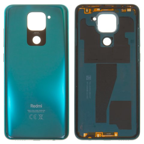 Housing Back Cover compatible with Xiaomi Redmi Note 9, green, with side button, M2003J15SC, M2003J15SG, M2003J15SS 