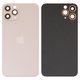 Housing Back Cover compatible with iPhone 11 Pro, (golden, with camera lens, small hole, matte gold)