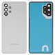 Housing Back Cover compatible with Samsung A325 Galaxy A32, (white, with camera lens)