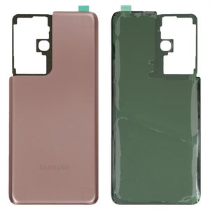 Panel trasero de carcasa puede usarse con Samsung G998 Galaxy S21 Ultra 5G, bronce