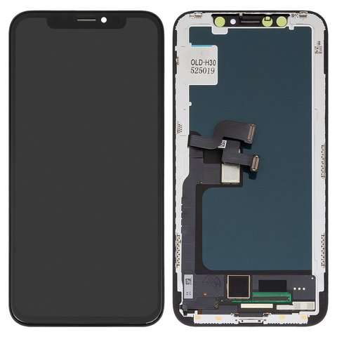 Pantalla LCD puede usarse con iPhone X, negro, con marco, AAA, TFT , ZY