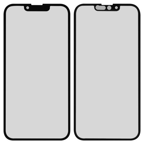 Housing Glass compatible with iPhone 13 Pro, black 
