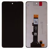 Pantalla LCD puede usarse con Motorola Moto E32, Moto E32s, negro, sin marco, High Copy