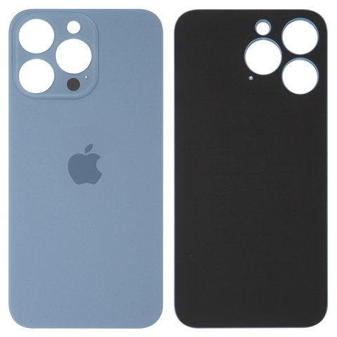 Housing Back Cover compatible with iPhone 13 Pro, blue, no need to remove the camera glass, sierra Blue, big hole 