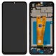 LCD compatible with Samsung A045 Galaxy A04, (black, with frame, Original (PRC), original glass)