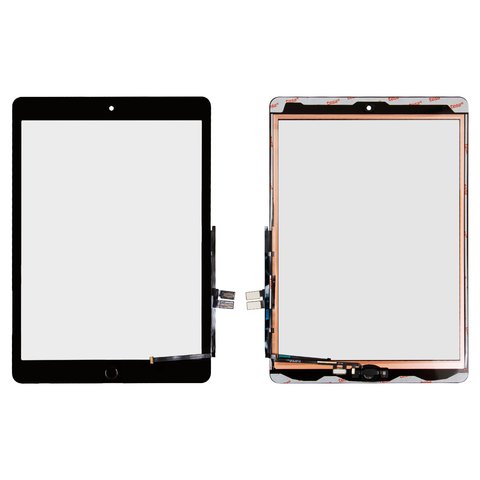 Cristal táctil puede usarse con iPad 10.2 2021, negro, HC, con el botón HOME, #A2602 A2603 A2604