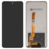 LCD compatible with Realme C67 4G, (black, without frame, Original (PRC), RMX3890)