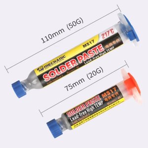 BGA Paste Mechanic MS17, Sn 96.5%,  Ag 3%, Cu 0.5%, 217 °C, 20 g 