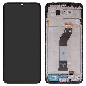 LCD compatible with Xiaomi Redmi 13C, black, with frame, Original PRC , LM5C4090F0 A1 LM5C4254F0 A1  