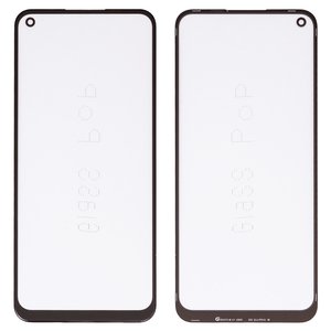 Стекло корпуса G+OCA PRO для Realme 7i, C17; OnePlus Nord N100; Oppo A32, A33 2020 , A53 4G, A53s 4G, с OCA пленкой, черное
