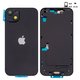 Housing compatible with iPhone 14 Plus, (black, with SIM card holders, with side buttons, Original (PRC), EU Version, midnight)