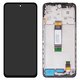 Pantalla LCD puede usarse con Xiaomi Poco M6 Pro 5G, Redmi 12, Redmi 12 5G, negro, con marco, Original (PRC), tianma