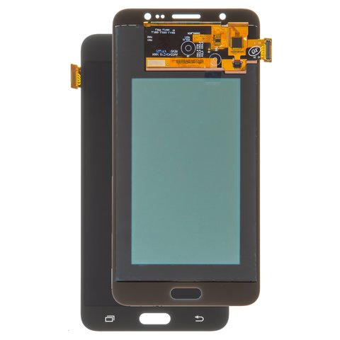 LCD compatible with Samsung J710 Galaxy J7 2016 , black, with light adjustable, Best copy, without frame, Copy, TFT  