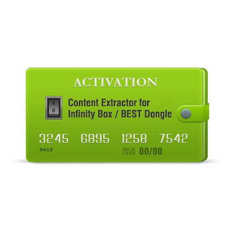 Content Extractor Activation for Infinity Box Dongle, BEST Dongle