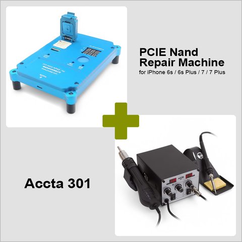 PCIE Nand Repair Machine for iPhone 6s 6s Plus 7 7 Plus + Accta 301 220V 