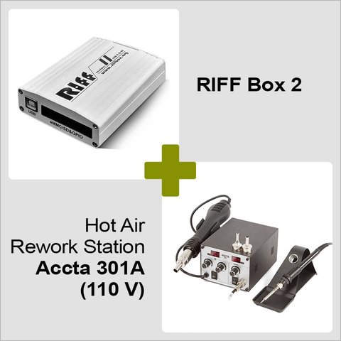 RIFF Box 2 + Hot Air Rework Station Accta 301A 110 V 