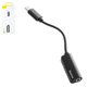 Adapter Baseus L32, (from Lightning to 3.5 mm 2 in 1, doesn't support microphone , TRS 3.5 mm, Lightning, black, 2 A) #CALL32-01