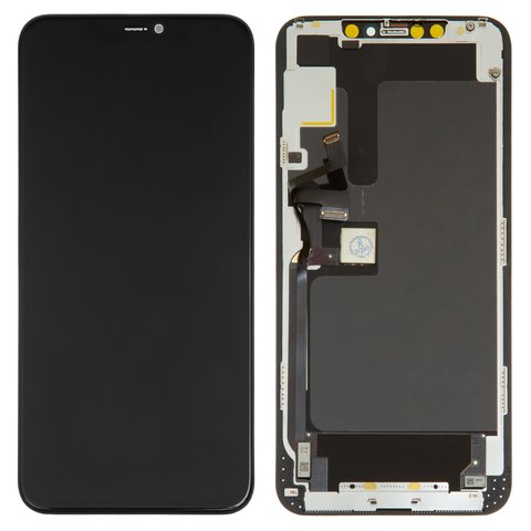 Pantalla LCD puede usarse con iPhone 11 Pro Max, negro, con marco, HC,  (OLED), GX OEM hard - All Spares