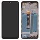 LCD compatible with Motorola Moto G50, (black, with frame, High Copy, XT2137)