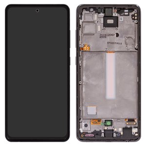 Дисплей для Samsung A528 Galaxy A52s 5G, черный, с рамкой, Original PRC 