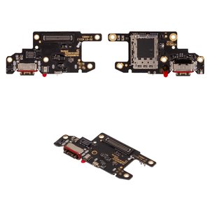 Flat Cable compatible with Xiaomi Poco X6, Redmi Note 13 Pro 5G, charge connector, with SIM connector, charging board 